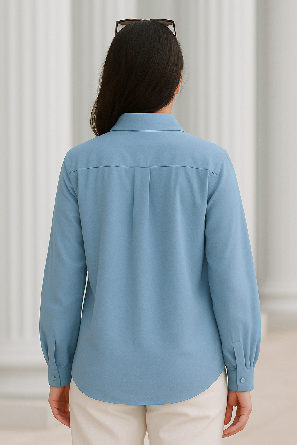 Classic Solid Georgette Shirt