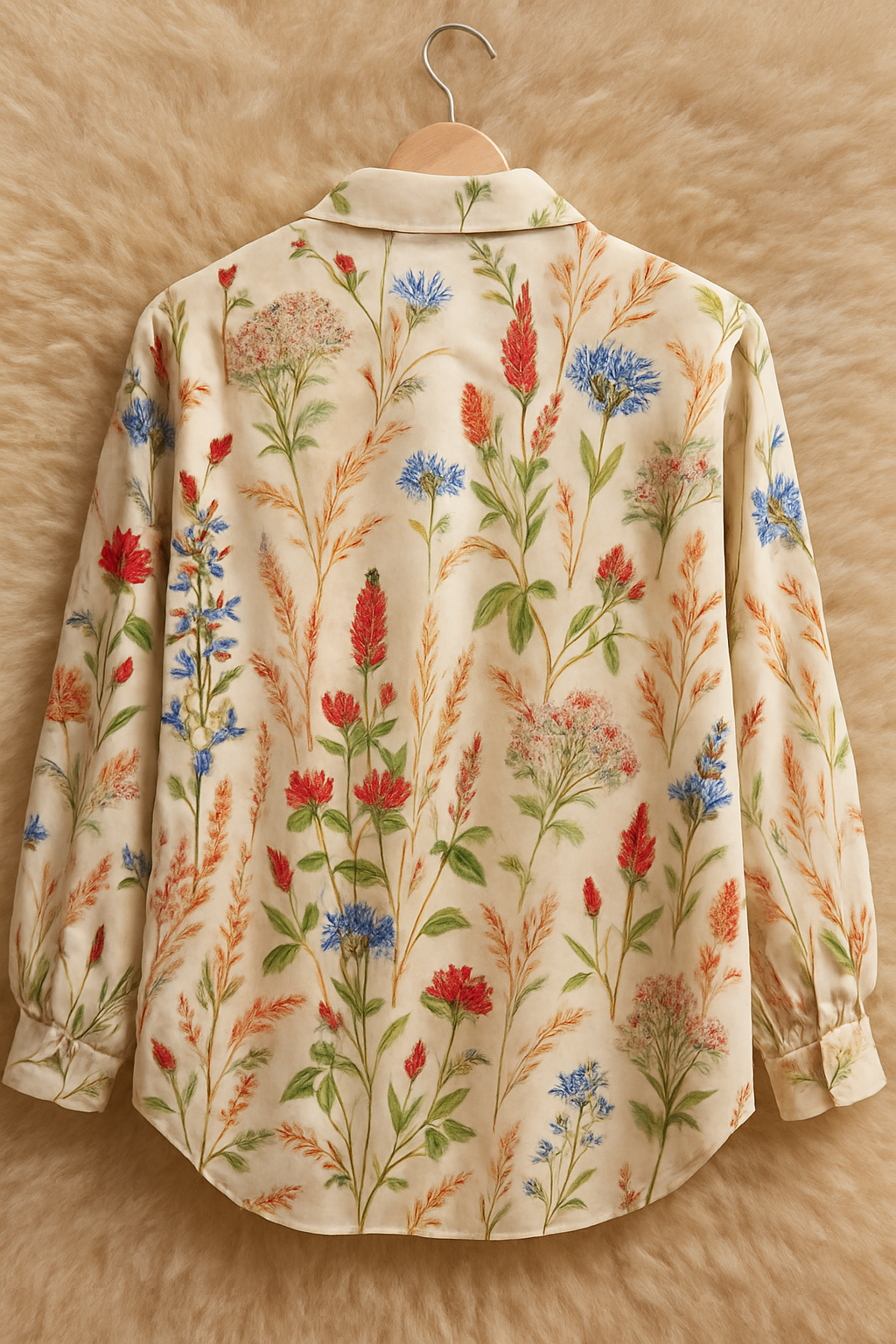 Botanical Print Georgette Women Shirt 2