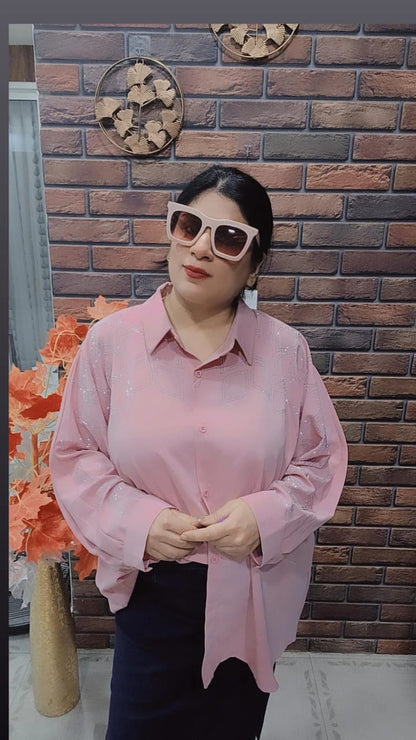 Swarovski Embellished Designer Shirt