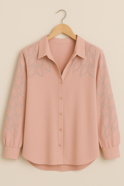 Swarovski Embellished Designer Shirt